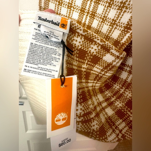 Timberland women’s plaid scarf - Picture 3 of 3